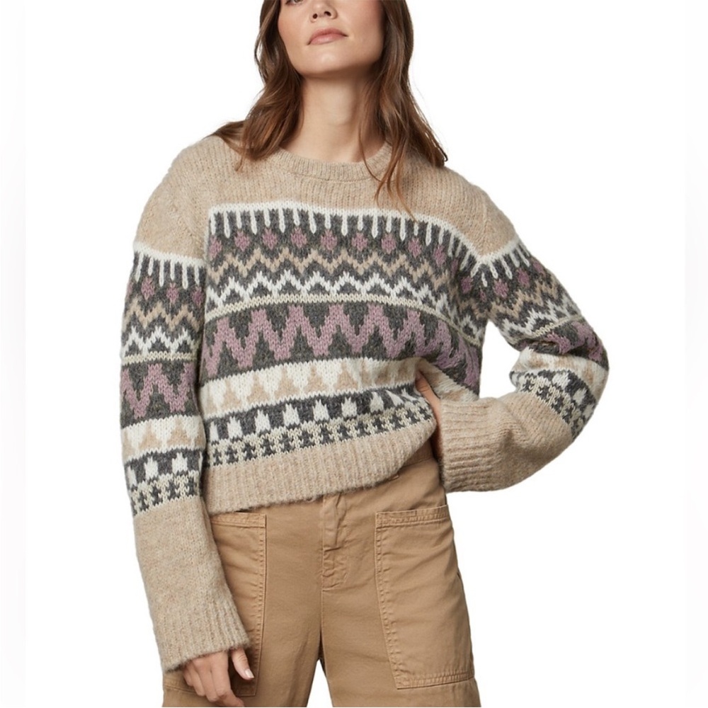 Velvet by graham Spencer fair isle sweater nwt szXL apres ski look
